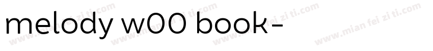 melody w00 book字体转换